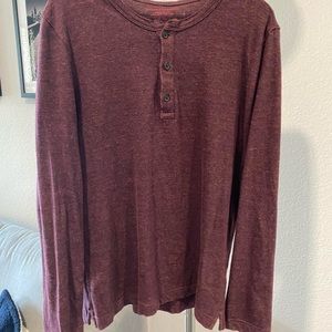Maroon banana republic Henley. Dark red. Size small.